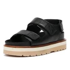 Image of Clarks ORIANNA SEA Ladies Black Leather Sandals UK Size 6.5 D EUR 40