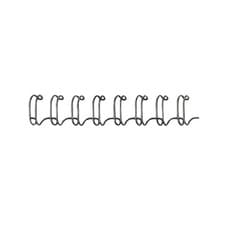 Image of Fellowes Wire Binding Combs 6mm Black (Pack of 100) 53218