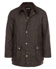 Image of BARBOUR ASHBY WAXED JACKET IN OLIVE GREEN SIZE L *RRP £269