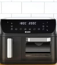 Image of Haden Black 12L Dual Drawer Air Fryer RRP £99