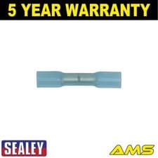 Image of Sealey Heat Shrink Butt Connector Terminal 5.8mm Blue Pack of 100 BTSB100
