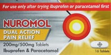 Image of Nuromol 200mg/500mg - Ibuprofen/Paracetamol - 12 Tablets -