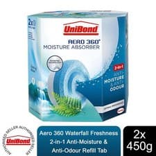 Image of Unibond AERO 360� Moisture and Odour Absorber Refill Tab, Twin Pack