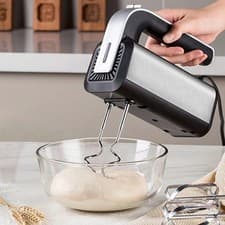 Image of 800W Stainless Steel Hand Mixer Electric Whisk, 5 Speeds Plus Turbo Function UK