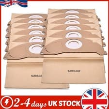 Image of 10x Replacement Hoover Bags For Karcher Wet and Dry A2000 MV2 WD2 Vacuum Cleaner