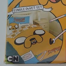 Image of Adventure Time: Single Duvet Cover Set 2013 Official Cartoon Network Jake Finn