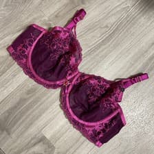 Image of Ann Summers The Truthful Fuller Bust Balcony Bra Purple size 44F  -New With Tags