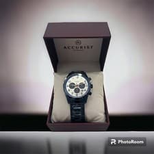 Image of Accurist 7409 Chronograph Mens Quartz Metallic Blue Watch