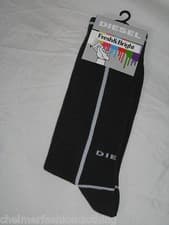 Image of BNWT - DIESEL SKM-Ray Socks - Charcoal Grey Size 8.5 - 11