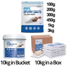 Image of Pure Epsom Salts Magnesium Sulphate Bath Salt Relieving Sore Muscles