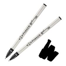 Image of Parker 5th Mode Refills Blue or Black TWIN PACK for Parker 5th Pens - Fine Tip