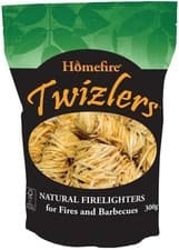 Image of Natural Firelighters Twizlers Homefire Pack of 2