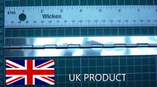 Image of Stainless Steel Piano Hinge 25mm/1" Open Width Undrilled UK Product Per 6" 150mm