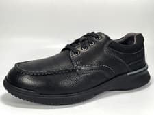 Image of RRP £85 Brand New Clarks Donaway Edge Men's Black Leather Derby Shoes Size 8H