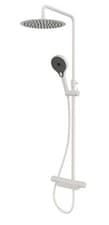 Image of Aqualisa Midas 220 White Thermostatic Safe Touch Column Mixer org. 899£, New