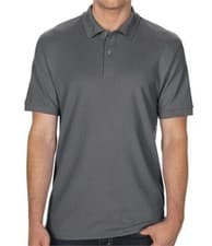 Image of Gildan DryBlend Polo Shirt (GD044), Charcoal, Adult XL, 46-48"