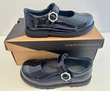 Image of Start Rite DESTINY Black Patent Girls School Shoes