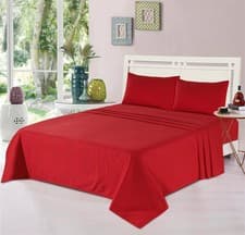 Image of 100% Brushed Cotton Thermal Flannelette Extra Deep 32CM Fitted Flat Sheet Set
