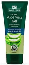 Image of Aloe Pura Organic Aloe Vera Gel + Antioxidant Vitamins A, C & E 200ml. TWO TUBES