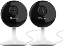Image of EZVIZ C1C 2 Pack Mini Home Security Camera Indoor, 1080P Wired Wifi Camera, Home