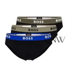 Image of HUGO BOSS MEN 3 Pack POWER BRIEF COTTON STRETCH M-XXL Was £42