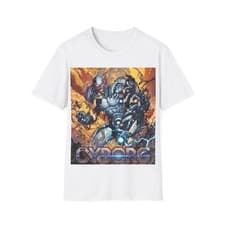 Image of Cyborg T Shirt DC Comics Tech Warrior Hero Tee