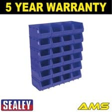 Image of Sealey Plastic Storage Bin 150 x 240 x 130mm Blue Pack of 24 TPS324B