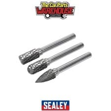 Image of Sealey SDBK3 Tungsten Carbide Rotary Burr Set 3pc