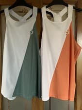 Image of Two ladies adidas Racer Back tops Size 14 New