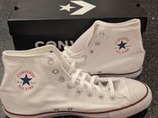 Image of Converse Chuck Taylor All Star Classic Hi Shoes Optical White Size 11 Men's BNIB