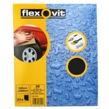 Image of NEW FLEXOVIT WET & DRY PAPER - P80 - PACK OF 25 - 66254471692 BEST QUALITY