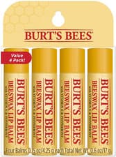 Image of Burt's Bees Beeswax Lip Balm Vitamin E & Peppermint Gift Box of 4 Fast Free Post