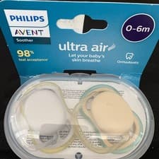 Image of Philips Avent Soother Ultra Air Nighttime 0-6m (New) Sealed