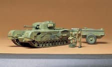 Image of Tamiya 35100 British Churchill Crocodile Flame-Thrower 1/35 Scale Plastic KitT48