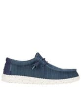 Image of Hey Dude Wally Stretch Sox Slip On Shoe NAVY