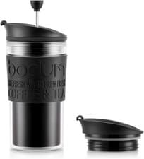 Image of Bodum Travel Press Set Coffee Maker 0.35L/12 oz with Extra Lid K11102-01 -NEW