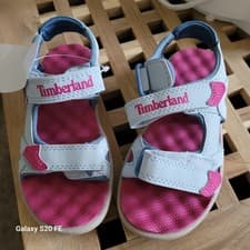 Image of NEW Girls Timberland Hook and Loop Fastening Sandals mad River
