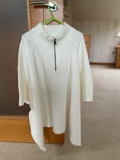 Image of Monsoon Accessorize Cream Acrylic Poncho One Size