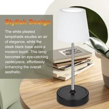 Image of T- LED Table Lamp Retractable Touch Control Height Adjustable Desk Light With