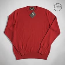 Image of Barbour Classic Cotton Crew Jumper Men’s XL Russet