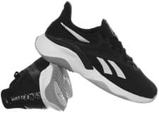 Image of REEBOK HIIT TR 3 TRAINERS BLACK WHITE GY4822 SIZE 3.5 EU 36 RRP £59.99