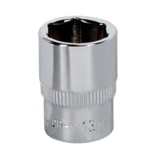 Image of Sealey WallDrive Socket 13mm 1/4"Sq Drive Fully Polished - SP1413