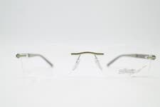 Image of Silhouette 4265 40 Rimless Green Bronze Metal Eyeglasses Glasses New