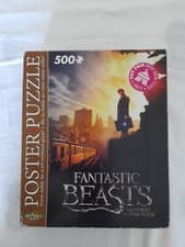 Image of FANTASTIC BEASTS: 500 PIECE POSTER PUZZLE (WREBBIT, 2016) FOAM BACKED *NEW*