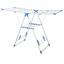 Image of Folding Winged Clothes Airer Drying Rack – Large Laundry Dryer Indoor/Outdoor