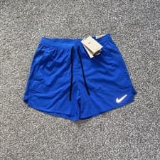 Image of Nike Stride 5" Mens Brief-lined Running Shorts Training Gym Blue S M XXL RRP £45