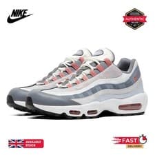 Image of Nike Air Max 95 Grey Red Trainers for Optimal Comfort