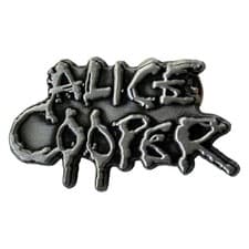 Image of Alice Cooper - Pin Badge Dripping Logo Silver - Pins Badges - Z500z