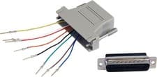 Image of StarTech GC258MF DB25 to RJ45 Modular Adapter - M/F, Grey, 5.91 cm*3.23 cm*0.79