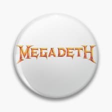 Image of Megadeth Logo Rock Music Handmade 32mm Pin Button Badge